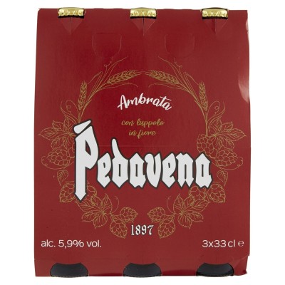 Birra Ambrata Pedavena - 3 x 33 cl
