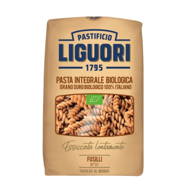 Pasta Integrale Fusilli Bio Liguori - confezione da 500 g
