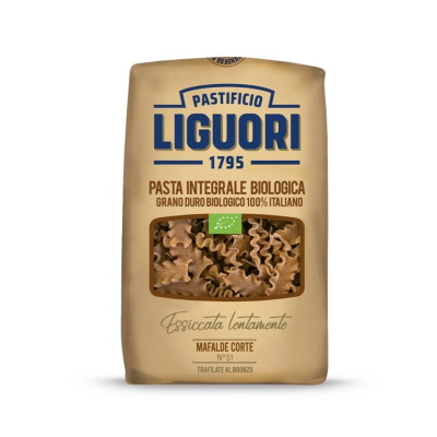 Pasta Integrale Mafalde Corte Bio Liguori - confezione da 500 g