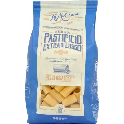 Pasta Mezzi Rigatoni Extra di Lusso La Molisana - confezione da 500 g