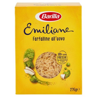 Pasta  Emiliane  Farfalline  all'uovo Barilla - confezione da 275 g