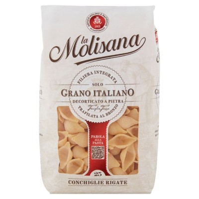 Pasta  Conchiglie Rigate La Molisana - confezione da 500 g