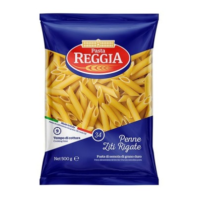 Pasta  Penne Ziti Rigate Reggia - confezione da 500 g