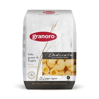 Pasta  Pipe Rigate Dedicato Granoro - confezione da 500 g