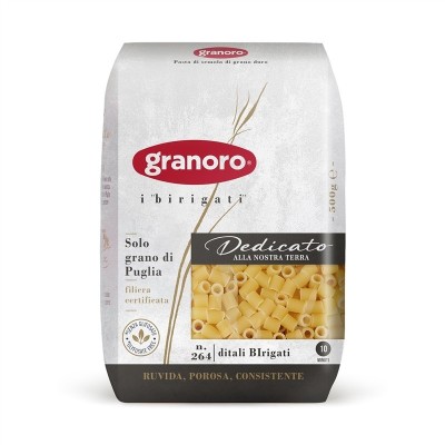 Pasta  Ditali Birigati Dedicato Granoro - confezione da 500 g