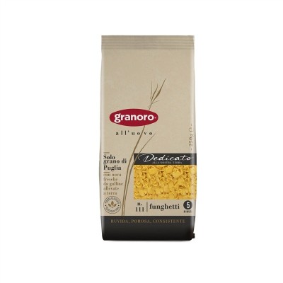 Pasta Funghetti all'Uovo Dedicato Granoro - confezione da 250 g