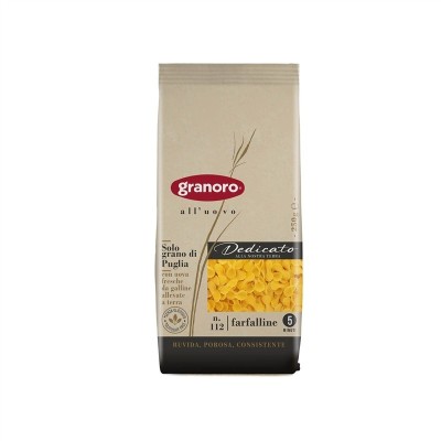 Pasta Farfalline all'Uovo Dedicato Granoro - confezione da 250 g