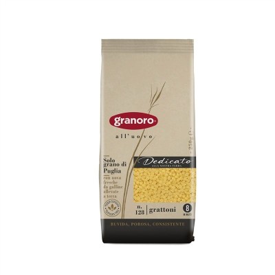 Pasta Grattoni all'Uovo Dedicato Granoro - confezione da 250 g