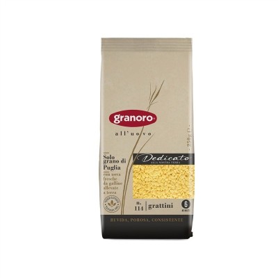 Pasta Grattini all'Uovo Dedicato Granoro - confezione da 250 g
