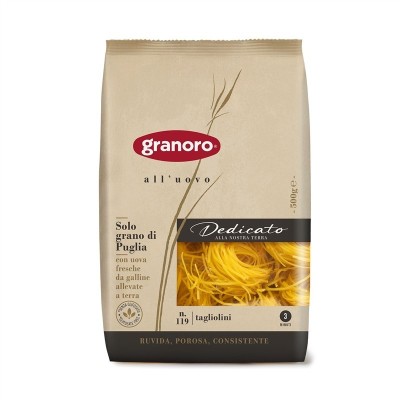 Pasta Tagliolini all'Uovo Dedicato Granoro - confezione da 500 g