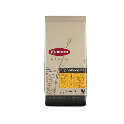 Pasta Tubetti all'Uovo Dedicato Granoro - confezione da 250 g