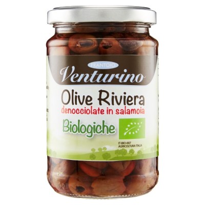 Olive Denocciolate Riviera in Salamoia Bio Venturino - 290 g