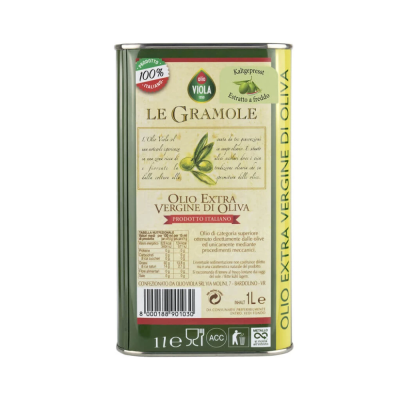 Olio Extra Vergine di Oliva 100% Italiano Le Gramole Viola - Lattina da 1 L 