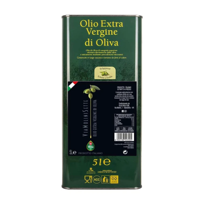 Olio Extra Vergine di Oliva 100% Italiano Via Molini Sette Viola - Lattina da 5 L 