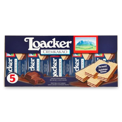 Wafer Cremkakao 5x45g Loacker - 225 g