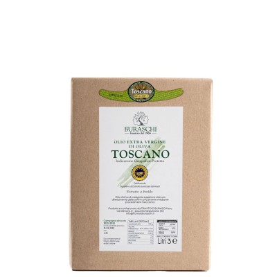 Olio Extra Vergine di Oliva Sant'Andrea IGP Toscano Buraschi - Bag in Box da 3 L 