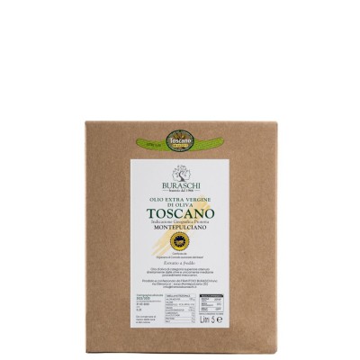 Olio Extra Vergine di Oliva Crepaldo IGP Toscano Montepulciano Buraschi - Bag in Box da 5 L 