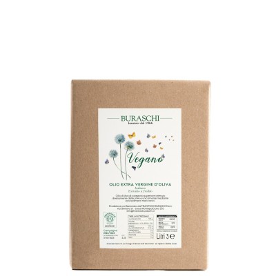 Olio Extra Vergine di Oliva Vegano Buraschi - Bag in Box da 3 L 