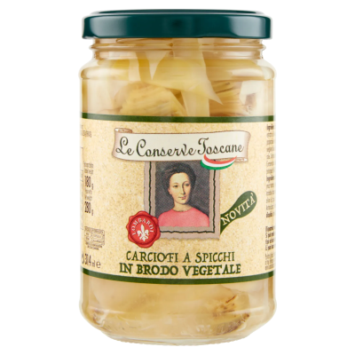 Carciofi a Spicchi in Brodo Vegetale Le Conserve Toscane - 280 g