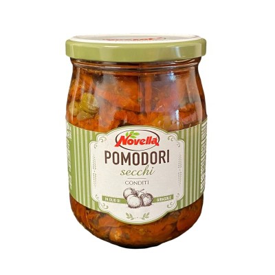 Pomodori Secchi in Olio di Semi di Girasole Conditi Novella - 520 g