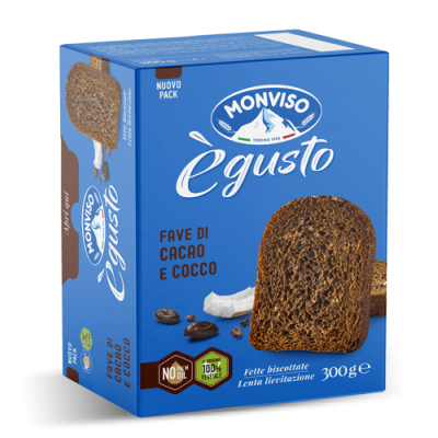 Biscotto Salute con Fave di Cacao e Cocco Monviso - 300 g