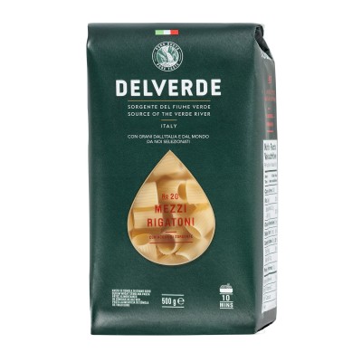Pasta Mezzi Rigatoni Delverde - confezione da 500 g