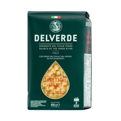 Pasta Tubettini Rigati Delverde - confezione da 500 g