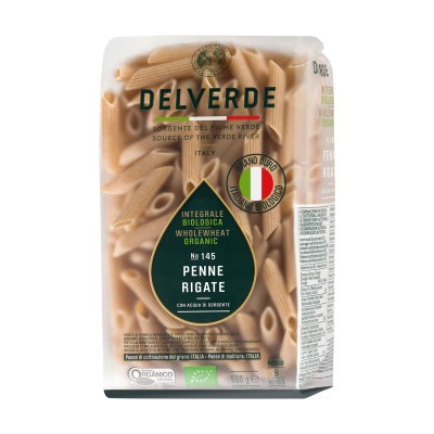 Pasta Penne Rigate Integrale Bio Delverde - confezione da 500 g
