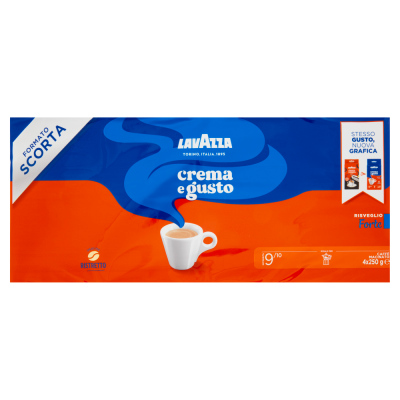 Caffè Crema e Gusto Forte Lavazza - confezione 4 da  250 g
