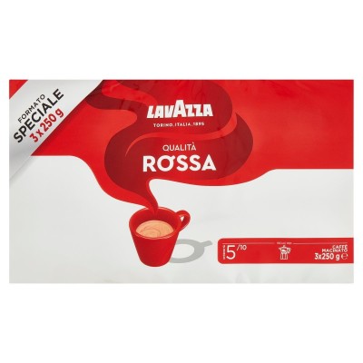 Caffè Qualità Rossa Lavazza - confezione 3 da  250 g