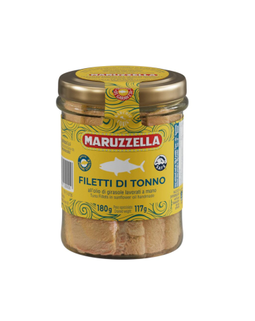 Filetti di Tonno in Olio di Girasole Maruzzella - 180 g