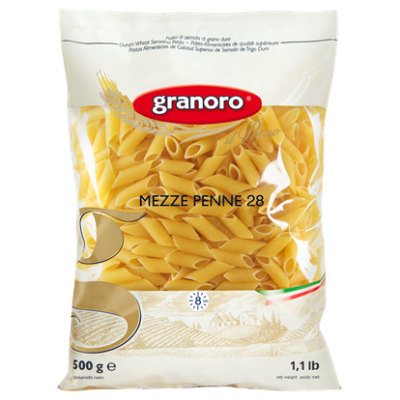 Pasta  Mezze Penne  Granoro - confezione da 500 g