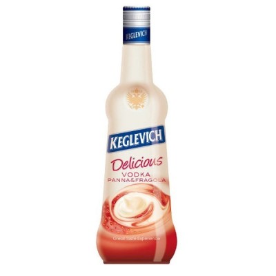 Vodka Panna e Fragola Keglevich - 700 ml