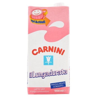 Latte Uht Parzialmente Scremato Carnini - 1000 ml