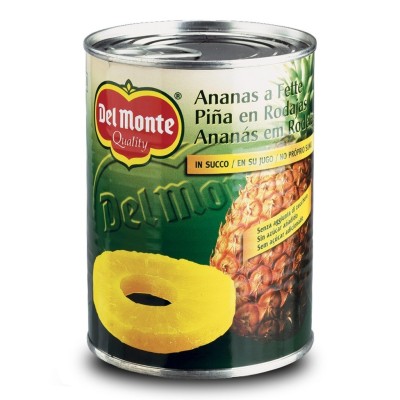 Ananas a Fette in Succo Senza Aggiunta di Zucchero Del Monte - 415 g