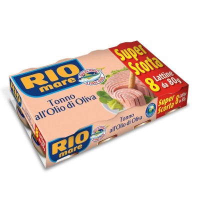 Tonno all' Olio d'Oliva Rio Mare - 8 X 80 g