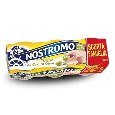 Tonno all' Olio di Oliva Nostromo - 6 X 80 g