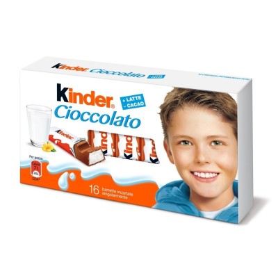 Kinder Cioccolato 16 Barrette Incartate - 200 g