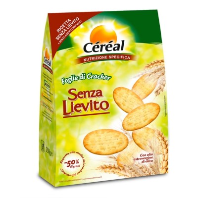 Foglie di Cracker Senza Lievito Cereal - 250 g