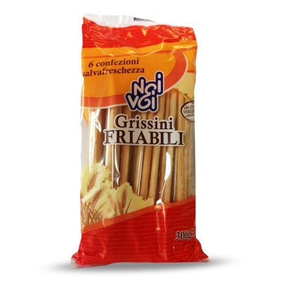 Grissini Friabili in 6 Confezioni Salvafreschezza Noi&Voi - 300 g