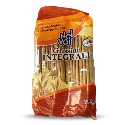 Grissini Integrali in 6 Confezioni Salvafreschezza Noi&Voi - 300 g