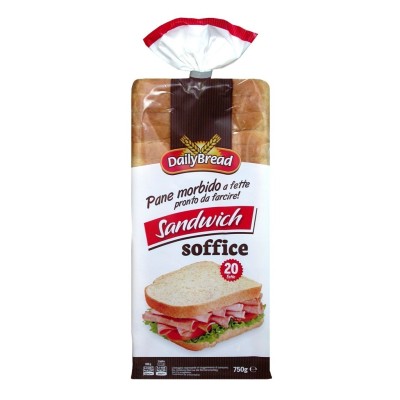Pane Morbido 20 Fette Sandwich DailyBread - 750 g
