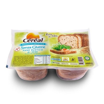 Pane Rustico ai Semi Senza Glutine Cereal - 400 g