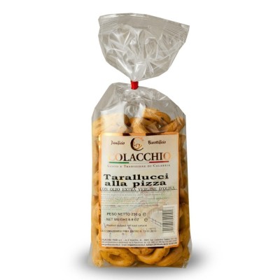 Tarallucci al Gusto Pizza con Olio Extra Vergine d'Oliva Colacchio - 250 g