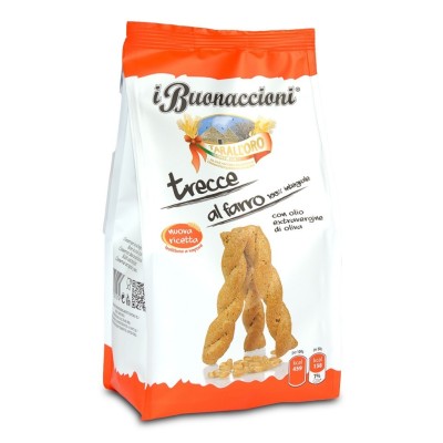 Trecce al Farro 100% Integrale con Olio Extra Vergine di Olive I Buonaccioni Tarall'Oro - 300 g