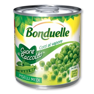 Piselli Medi Cotti al Vapore Bonduelle - 265 g