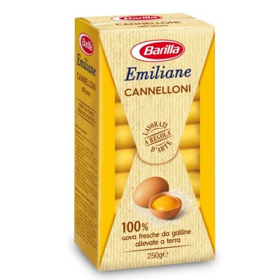 Pasta  Emiliane  Cannelloni  all'uovo Barilla - confezione da 250 g