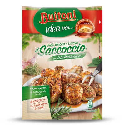 Saccoccio con erbe mediterranee per preparare pollo morbido e succoso 34g Buitoni