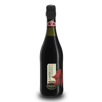 Vino Rosso Lambrusco di Modena Amabile DOC Civ&Civ - 750 ml