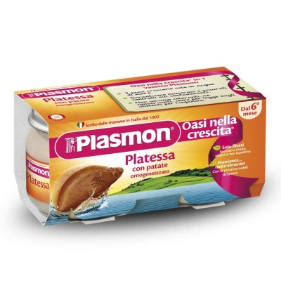 Omogeneizzato Plasmon Platessa - 2 x 80 g 